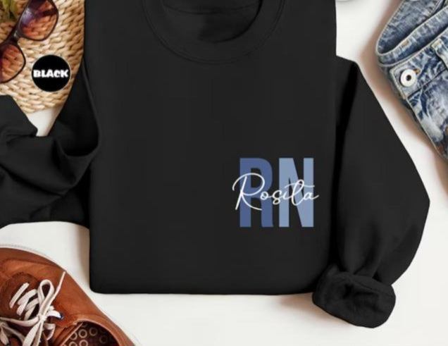Personalized Healthcare Sweatshirt | Add Your Specialty or Role