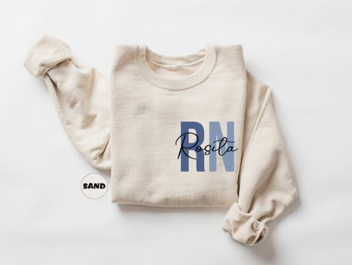 Personalized Healthcare Sweatshirt | Add Your Specialty or Role